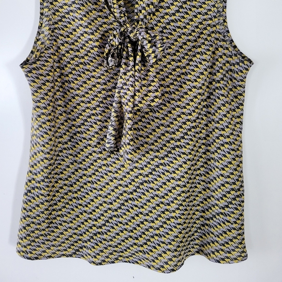 Black Label by Evan-Picone Women's work Patterned sleeveless top sz XL - Picture 3 of 9